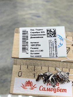 *Подвеска Домовёнок арт. 1812Пл-676 Леди Самоцвет Вес 2,9 г - фото 201579 *Подвеска Домовёнок арт. 1812Пл-676 Леди Самоцвет Вес 2,9 г - фото 201579