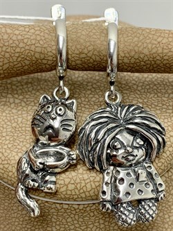 *Серьги Домовёнок арт. 1812С-570 Леди Самоцвет Вес 10,1 г - фото 201587 *Серьги Домовёнок арт. 1812С-570 Леди Самоцвет Вес 10,1 г - фото 201587