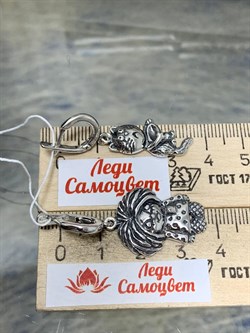 *Серьги Домовёнок арт. 1812С-570 Леди Самоцвет Вес 10,1 г - фото 201592 *Серьги Домовёнок арт. 1812С-570 Леди Самоцвет Вес 10,1 г - фото 201592