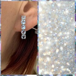 *Серьги Аквамарин цв Белое арт. 21219-389 вес 3,95 г - фото 201755 *Серьги Аквамарин цв Белое арт. 21219-389 вес 3,95 г - фото 201755