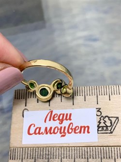 *Кольцо р.18,5 Сибирлит Хромдиопсид цв Лимонное арт. 10609-218 вес 3,58 г - фото 201769 *Кольцо р.18,5 Сибирлит Хромдиопсид цв Лимонное арт. 10609-218 вес 3,58 г - фото 201769