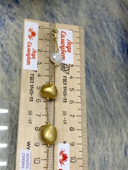 *Браслет р.16,5-19 Жемчуг Фианит Облачка арт. RB-B342-1-X-L-PN-X-W-259 (вес 9,42 г) - фото 201808