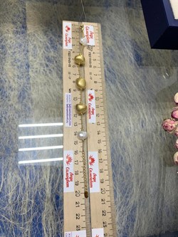 *Браслет р.16,5-19 Жемчуг Фианит Облачка арт. RB-B342-1-X-L-PN-X-W-259 (вес 9,42 г) - фото 201809