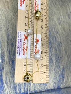 *Колье р.70 Жемчуг Фианит Облачка арт. RB-N00343-X-L-PN-X-W-153 (вес 11,91 г) - фото 201840 *Колье р.70 Жемчуг Фианит Облачка арт. RB-N00343-X-L-PN-X-W-153 (вес 11,91 г) - фото 201840