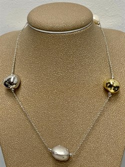 *Колье р.45 Жемчуг Фианит Облачка арт. RB-N342-2-X-W-PN-X-W-138 (вес 9,13 г) - фото 201856 *Колье р.45 Жемчуг Фианит Облачка арт. RB-N342-2-X-W-PN-X-W-138 (вес 9,13 г) - фото 201856