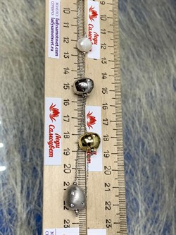 *Колье р.45 Жемчуг Фианит Облачка арт. RB-N342-2-X-W-PN-X-W-138 (вес 9,13 г) - фото 201858 *Колье р.45 Жемчуг Фианит Облачка арт. RB-N342-2-X-W-PN-X-W-138 (вес 9,13 г) - фото 201858