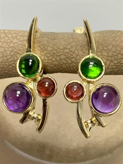 *Серьги Микс цв Лимонное арт. 2208-201 вес 6,06 г - фото 201941 *Серьги Микс цв Лимонное арт. 2208-201 вес 6,06 г - фото 201941