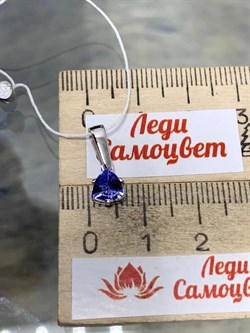*Подвеска Танзанит цв Белое арт. 31210-711 вес 0,87 г - фото 201958 *Подвеска Танзанит цв Белое арт. 31210-711 вес 0,87 г - фото 201958