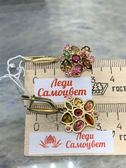 *Серьги Турмалин цв Лимонное арт. 21141-222 вес 6,94 г - фото 201988 *Серьги Турмалин цв Лимонное арт. 21141-222 вес 6,94 г - фото 201988