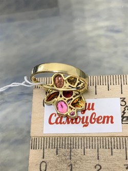 *Кольцо р.18,5 Турмалин цв Лимонное арт. 11141-215 вес 4,39 г - фото 201998 *Кольцо р.18,5 Турмалин цв Лимонное арт. 11141-215 вес 4,39 г - фото 201998