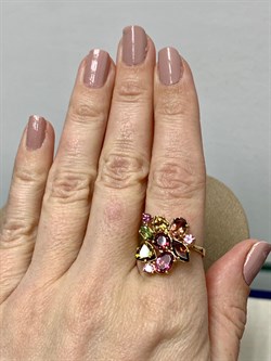 *Кольцо р.18,5 Турмалин цв Лимонное арт. 11141-215 вес 4,39 г - фото 201999 *Кольцо р.18,5 Турмалин цв Лимонное арт. 11141-215 вес 4,39 г - фото 201999