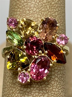 *Кольцо р.18,5 Турмалин цв Лимонное арт. 11141-215 вес 4,39 г - фото 202003 *Кольцо р.18,5 Турмалин цв Лимонное арт. 11141-215 вес 4,39 г - фото 202003