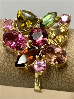 *Кольцо р.18,5 Турмалин цв Лимонное арт. 11141-215 вес 4,39 г - фото 202005 *Кольцо р.18,5 Турмалин цв Лимонное арт. 11141-215 вес 4,39 г - фото 202005