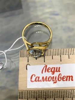 *Кольцо р.17 Топаз цв Лимонное арт. 10926-169 вес 3,45 г - фото 202020 *Кольцо р.17 Топаз цв Лимонное арт. 10926-169 вес 3,45 г - фото 202020