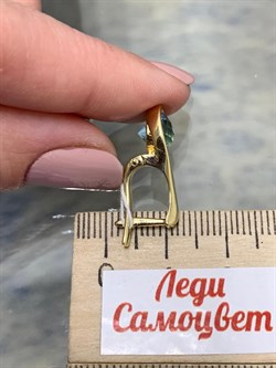 *Серьги Топаз цв Лимонное арт. 20926-499 вес 5,16 г - фото 202032 *Серьги Топаз цв Лимонное арт. 20926-499 вес 5,16 г - фото 202032