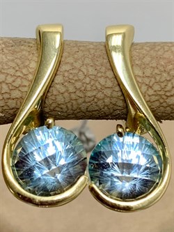 *Серьги Топаз цв Лимонное арт. 20926-499 вес 5,16 г - фото 202036 *Серьги Топаз цв Лимонное арт. 20926-499 вес 5,16 г - фото 202036