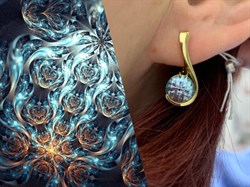 *Серьги Топаз цв Лимонное арт. 20926-499 вес 5,16 г - фото 202037 *Серьги Топаз цв Лимонное арт. 20926-499 вес 5,16 г - фото 202037