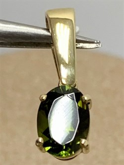 *Подвеска Турмалин цв Лимонное арт. 34275-933 вес 1 г - фото 202044