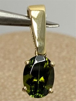 *Подвеска Турмалин цв Лимонное арт. 34275-933 вес 1 г - фото 202046