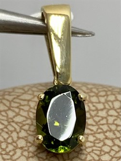 *Подвеска Турмалин цв Лимонное арт. 34275-933 вес 1 г - фото 202047