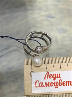 *Кольцо р.16 Белый Жемчуг арт. 01-0487/00ЖБ-00-788 Вес 4,16 г - фото 202172 *Кольцо р.16 Белый Жемчуг арт. 01-0487/00ЖБ-00-788 Вес 4,16 г - фото 202172