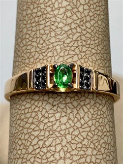 *Кольцо р.18,5 Микс Цаворит Шпинель арт. 01-2426/00ЦВ-06-843 вес 1,73 г - фото 202195