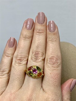 *Кольцо р.17,5 Сапфир цв Лимонное арт. 11218-386 вес 5,61 г - фото 202207 *Кольцо р.17,5 Сапфир цв Лимонное арт. 11218-386 вес 5,61 г - фото 202207