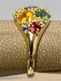 *Кольцо р.17,5 Сапфир цв Лимонное арт. 11218-386 вес 5,61 г - фото 202209 *Кольцо р.17,5 Сапфир цв Лимонное арт. 11218-386 вес 5,61 г - фото 202209