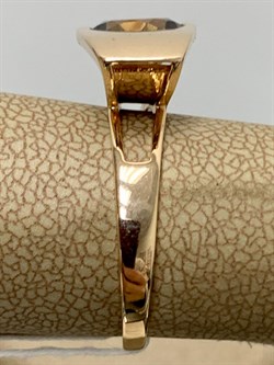 *Кольцо р.18,5 Дымчатый Кварц цв Красное арт. 1142-529 вес 3,83 г - фото 202357