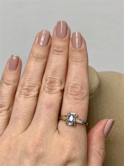 *Кольцо р.18,5 Танзанит цв Лимонное арт. К/220-328-425 (вес 2,66 г) - фото 202404 *Кольцо р.18,5 Танзанит цв Лимонное арт. К/220-328-425 (вес 2,66 г) - фото 202404