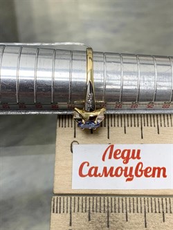 *Кольцо р.18,5 Танзанит цв Лимонное арт. К/220-328-425 (вес 2,66 г) - фото 202410 *Кольцо р.18,5 Танзанит цв Лимонное арт. К/220-328-425 (вес 2,66 г) - фото 202410