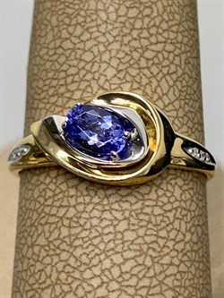 *Кольцо р.19,5 Танзанит цв Лимонное арт. К/223-328-120 (вес 1,94 г) - фото 202459 *Кольцо р.19,5 Танзанит цв Лимонное арт. К/223-328-120 (вес 1,94 г) - фото 202459