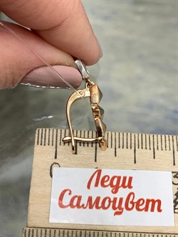 *Серьги Белый Бр цв Красное арт. С/250-120-415, (вес 3,78 г) - фото 202479 *Серьги Белый Бр цв Красное арт. С/250-120-415, (вес 3,78 г) - фото 202479