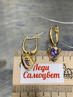 *Серьги Танзанит цв Лимонное арт. С/224-308-388, (вес 3,91 г) - фото 202504 *Серьги Танзанит цв Лимонное арт. С/224-308-388, (вес 3,91 г) - фото 202504