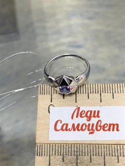 *Кольцо р.17,5 Танзанит цв Белое арт. К/208-208-138, (вес 1,82 г) - фото 202570 *Кольцо р.17,5 Танзанит цв Белое арт. К/208-208-138, (вес 1,82 г) - фото 202570