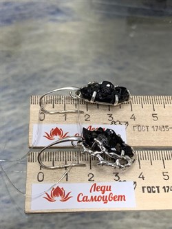 *Серьги Петли Меланит Гранат Казахстан АРТ 4487 ВЕС 12,4 Г - фото 203010 *Серьги Петли Меланит Гранат Казахстан АРТ 4487 ВЕС 12,4 Г - фото 203010