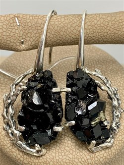 *Серьги Петли Меланит Гранат Казахстан АРТ 4487 ВЕС 12,4 Г - фото 203017 *Серьги Петли Меланит Гранат Казахстан АРТ 4487 ВЕС 12,4 Г - фото 203017