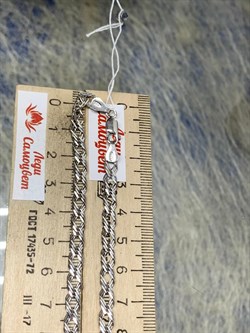 *Цепь р.45 Тройной ромб арт. 0604R060L45-434 (Вес 9,63 г) - фото 203178 *Цепь р.45 Тройной ромб арт. 0604R060L45-434 (Вес 9,63 г) - фото 203178
