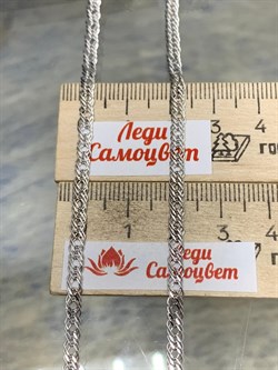 *Цепь р.45 Тройной ромб арт. 0604R040L45-462 (Вес 4,99 г) - фото 203312 *Цепь р.45 Тройной ромб арт. 0604R040L45-462 (Вес 4,99 г) - фото 203312