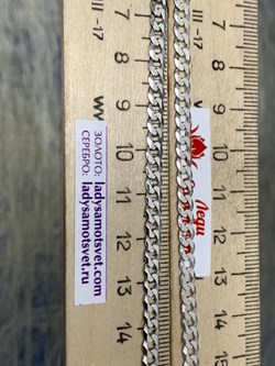 *Цепь р.50 Панцирь арт. 0203R100L50-909 (Вес 9,27 г) - фото 203506 *Цепь р.50 Панцирь арт. 0203R100L50-909 (Вес 9,27 г) - фото 203506