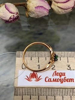 *Кольцо р.18,5 Микс Цаворит Шпинель арт. 01-2427/00ЦВ-06-416 вес 1,98 г - фото 203654 *Кольцо р.18,5 Микс Цаворит Шпинель арт. 01-2427/00ЦВ-06-416 вес 1,98 г - фото 203654