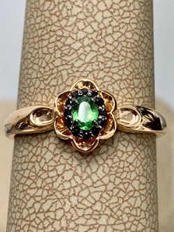 *Кольцо р.18,5 Микс Цаворит Шпинель арт. 01-2427/00ЦВ-06-416 вес 1,98 г - фото 203660 *Кольцо р.18,5 Микс Цаворит Шпинель арт. 01-2427/00ЦВ-06-416 вес 1,98 г - фото 203660