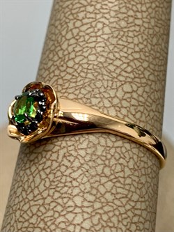 *Кольцо р.18 Микс Цаворит Шпинель арт. 01-2431/00ЦВ-06-477 вес 1,79 г - фото 203677