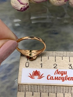 *Кольцо р.18 Микс Цаворит Шпинель арт. 01-2431/00ЦВ-06-477 вес 1,79 г - фото 203681