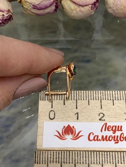 *Серьги Микс Цаворит Шпинель арт. 02-2431/00ЦВ-06-489 вес 3,06 г - фото 203689