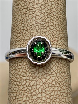 *Кольцо р.19,5 Микс Цаворит Шпинель арт. 01-2429/00ЦВ-17-964 вес 2,06 г - фото 203720 *Кольцо р.19,5 Микс Цаворит Шпинель арт. 01-2429/00ЦВ-17-964 вес 2,06 г - фото 203720