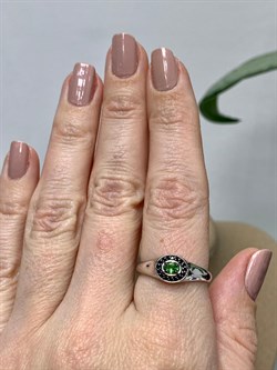 *Кольцо р.19 Микс Цаворит Шпинель арт. 01-2430/00ЦВ-17-920 вес 1,88 г - фото 203766 *Кольцо р.19 Микс Цаворит Шпинель арт. 01-2430/00ЦВ-17-920 вес 1,88 г - фото 203766