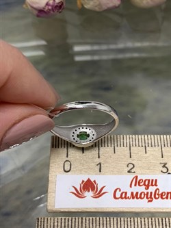 *Кольцо р.19 Микс Цаворит Шпинель арт. 01-2430/00ЦВ-17-920 вес 1,88 г - фото 203767 *Кольцо р.19 Микс Цаворит Шпинель арт. 01-2430/00ЦВ-17-920 вес 1,88 г - фото 203767