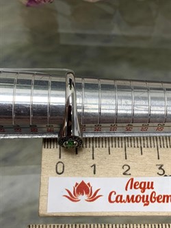 *Кольцо р.19,5 Микс Цаворит Шпинель арт. 01-2430/00ЦВ-17-933 вес 1,92 г - фото 203770