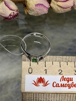 *Кольцо р.19,5 Микс Цаворит Шпинель арт. 01-2426/00ЦВ-17-909 вес 1,8 г - фото 203792